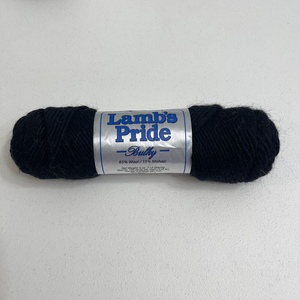 Brown Sheep Lamb's Pride Bulky Yarn M-05 Onyx 85% Wool 15% Mohair